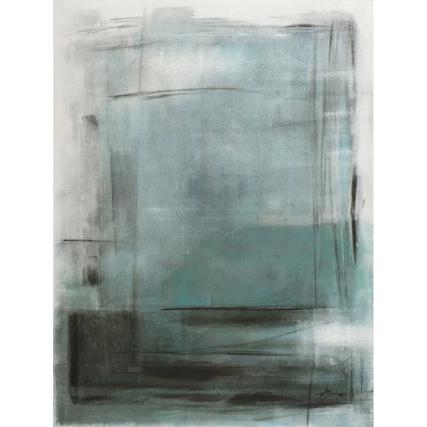 Art Universe Leinwandbild Deep Blue 90 x 120 cm