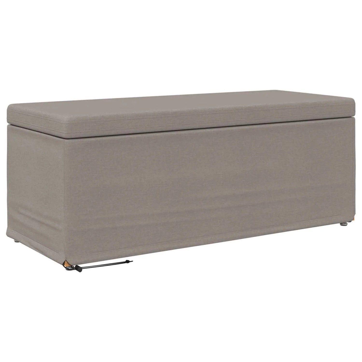 vidaXL Hocker Taupe 101 x 41 x 40 cm Stoff und Pressholz 876792