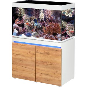Eheim Incpiria Marine 330 Aquarium-Kombination mit Unterschrank und LED-Beleuchtung.