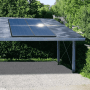 SUNNIVA Balkonkraftwerk 920W mit zwei Solarmodulen auf Carportdach. Stromerzeugung mit Solarenergie.