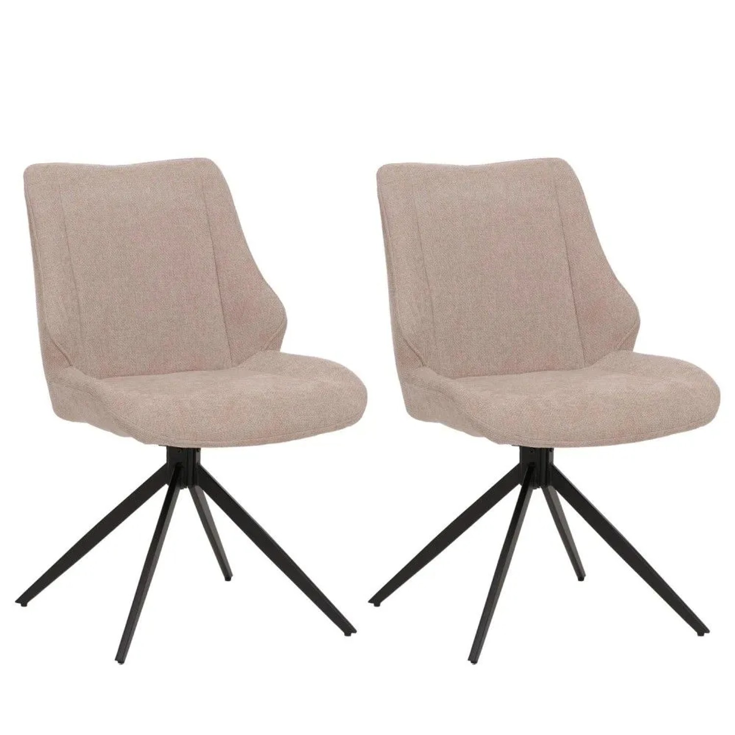 MCW Esszimmerstuhl O48 2er-Set Beige