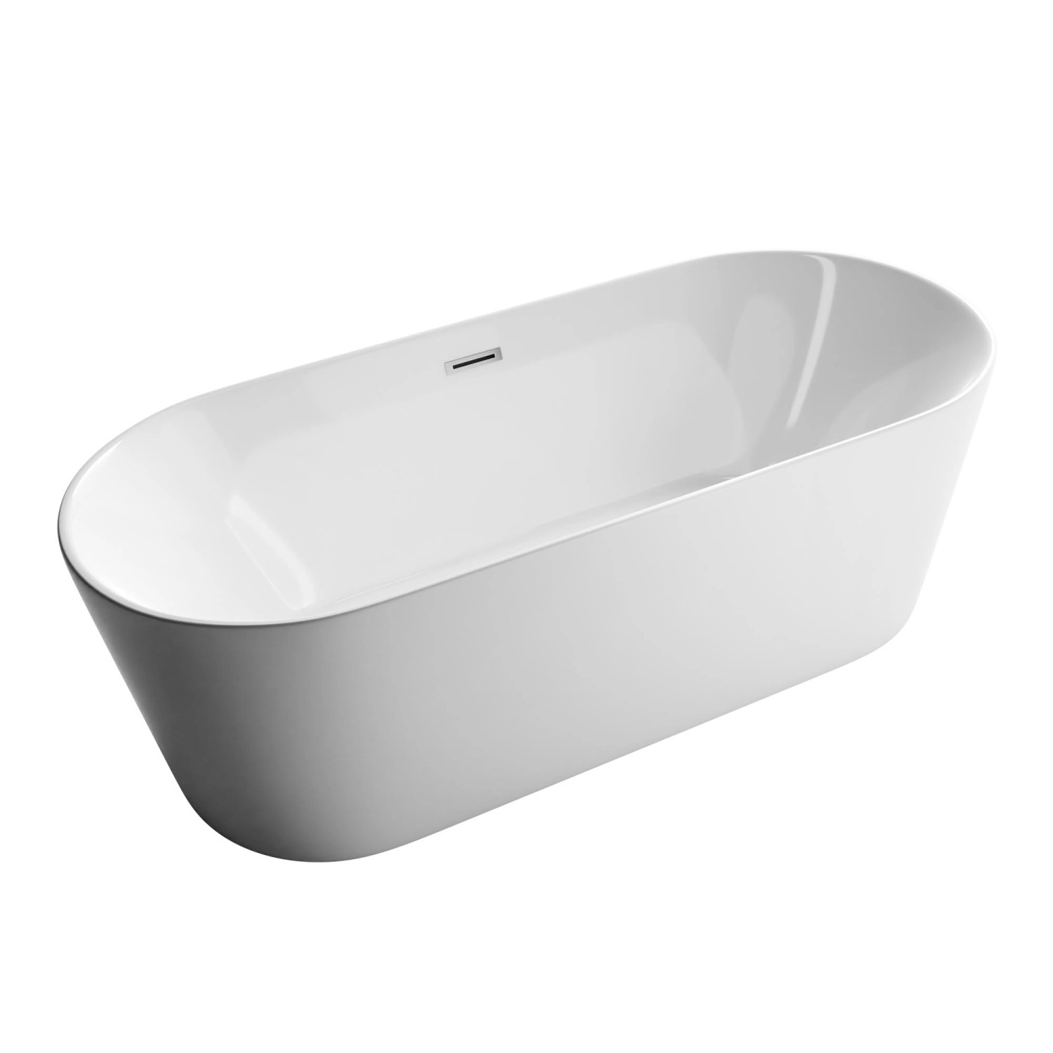 Bernstein Freistehende Badewanne MIO 2.0 Acryl Weiß 170x75x58 günstig online kaufen