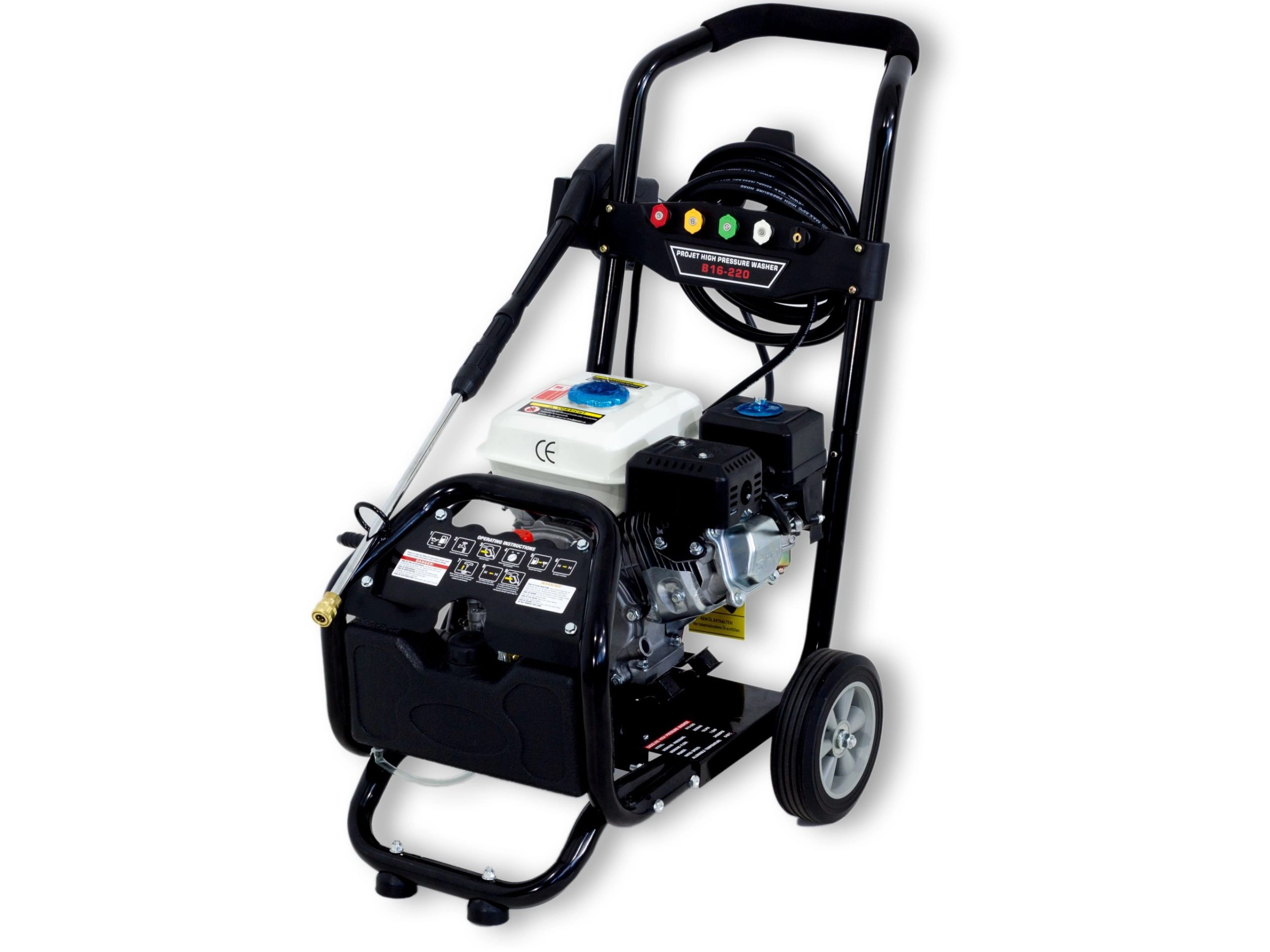 Turbo-Düse Für Hochdruckreiniger – 4000 PSI, 360° Drehbar, Mit 7 Aufsätzen & Schnellanschlüssen