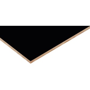 Schwarze HDF Rückwandplatte (280x207x0,3cm) für Möbelbau & Regale.