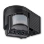 Goobay Wand-Bewegungsmelder, 180 Grad, LED geeignet, schwarz, für Lampen & Leuchten.