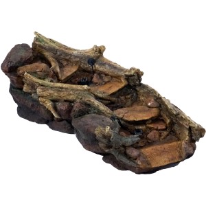 Ubbink Bachlauf Reventon mit LED, naturnahe Optik für den Gartenteich.