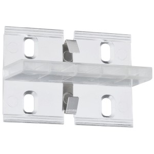 Paulmann Duo Profil Fixture 4er-Pack, transparente Kunststoffhalterung mit Kabelführung.