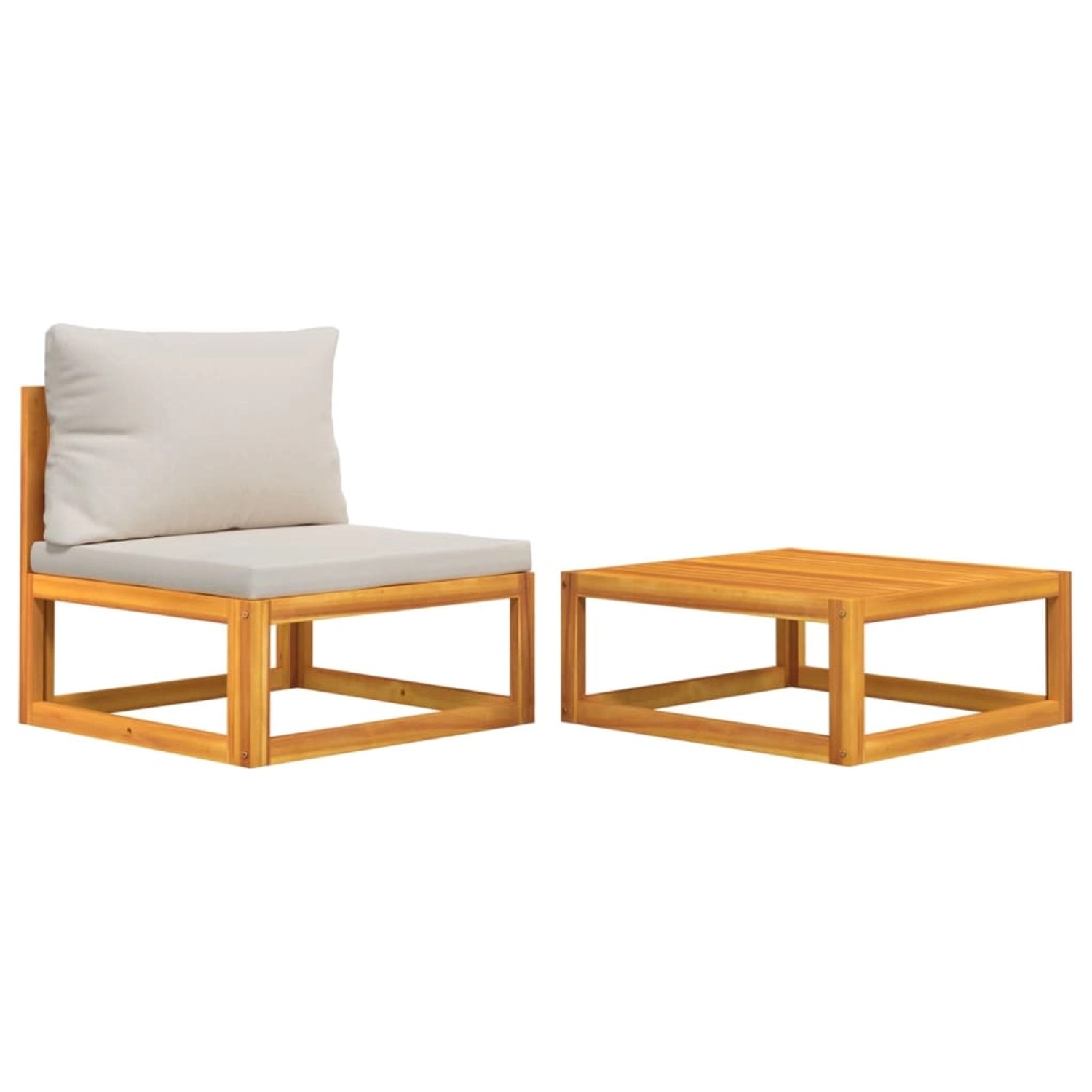 Thumbnail - vidaXL 2-tlg. Garten-Sofa-Set mit Kissen Massivholz Akazie