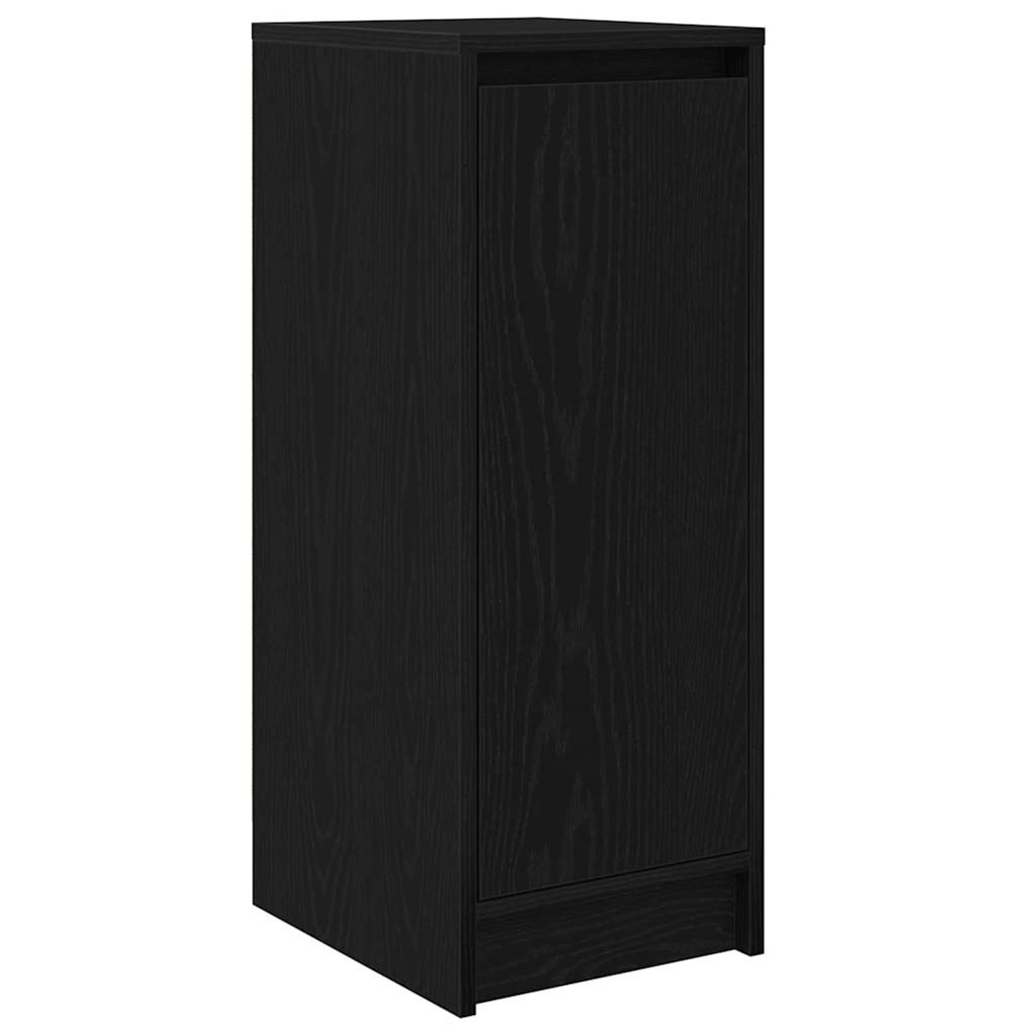 vidaXL Schuhschrank Schwarz Eichen-Optik 29,5x34x76 cm Holzwerkstoff 861860 günstig online kaufen