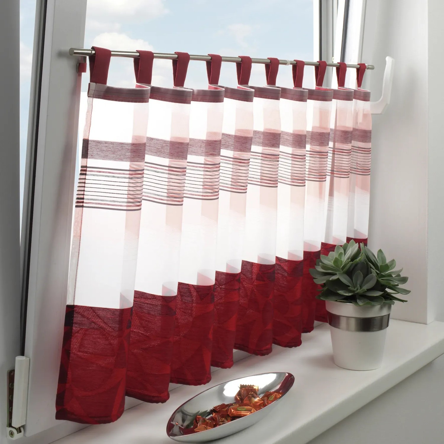 Gardinia Gardinenstange ohne Bohren Ø 8/10 mm 80-110 cm Edelstahloptik kaufen bei OBI