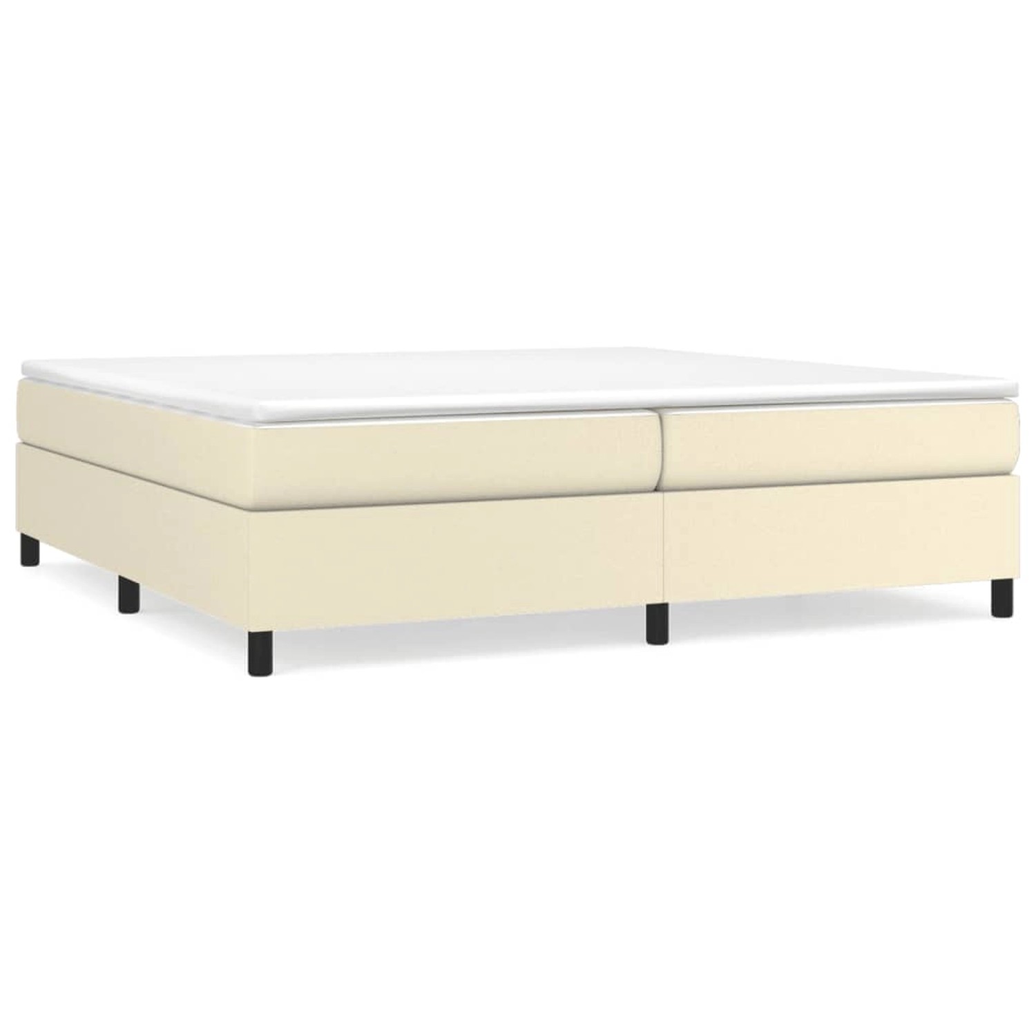 Vidaxl Boxspringbett Creme 200x200 Cm Kunstleder günstig online kaufen