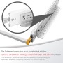 SOTECH Schwerlastauszug KV2-200, 660 mm, 200 kg, mit gelbem Hebel und Einrastfunktion.