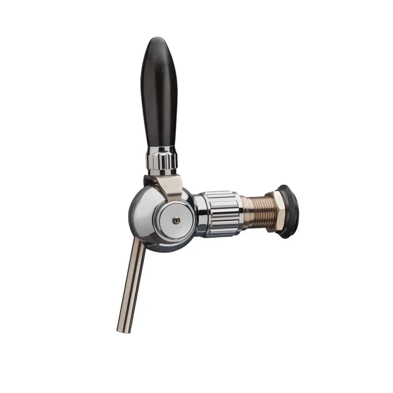 Ich-Zapfe Bierzapfhahn Cosmo Verchromt Kompensator Stahlschaft 5/8 55 mm