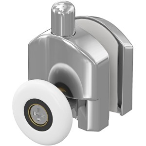 baliv Türlaufrolle für Duschkabine Belfast II, verchromt, 2,3 cm Durchmesser.