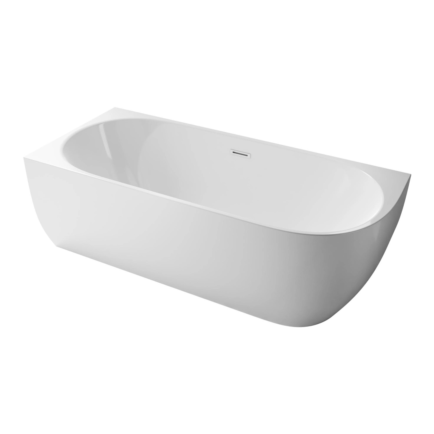 Bernstein Freistehende Badewanne LENA CORNER Acryl Weiß Glänzend 170x75x60 günstig online kaufen
