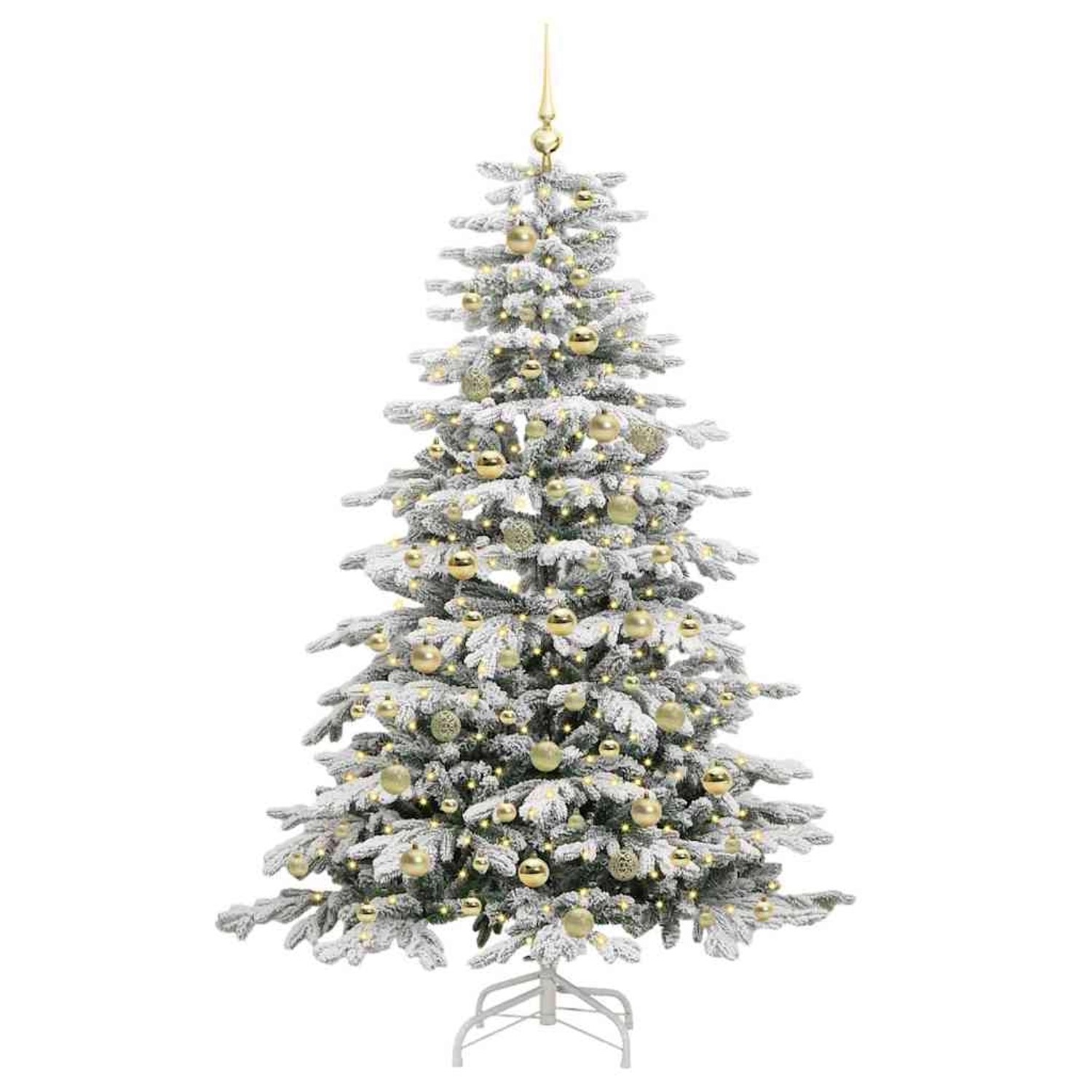 vidaXL Künstlicher Klappbarer Weihnachtsbaum Weiß 180 cm PE und PVC 3395644