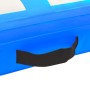 Detailaufnahme: Blaue Gymnastikmatte mit Tragegriff. Ideal für Sport & Fitness.
