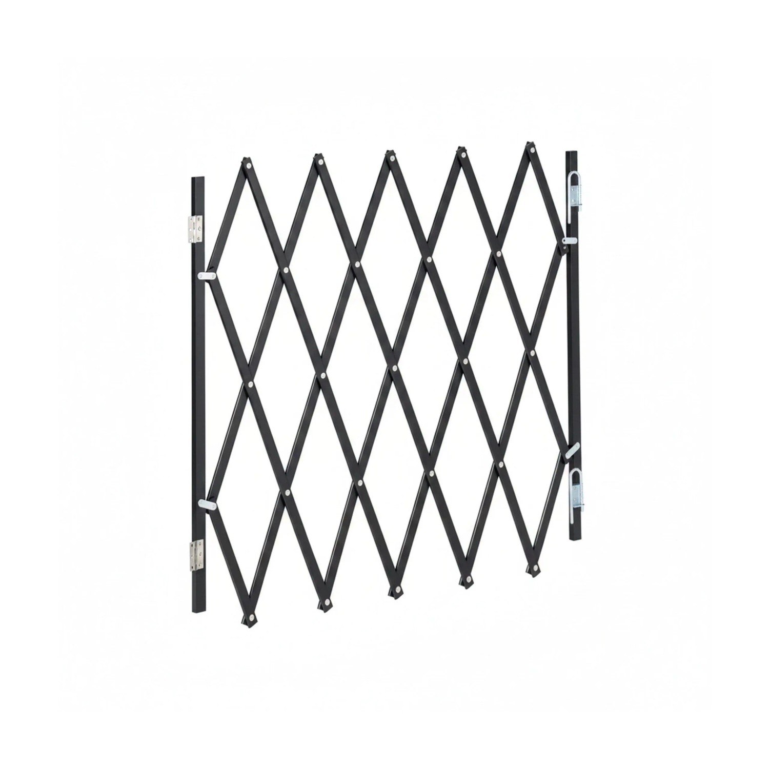 Relaxdays Hundeabsperrgitter Bambus Schwarz Ausziehbar 69 cm x 118 cm 1,3 kg