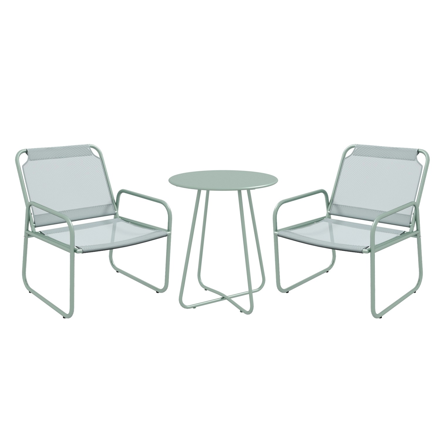 Thumbnail - Outsunny Outdoor Bistro Set Stahl Mesh 63L x 57B x 82H cm