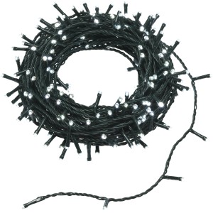 Zweifarbige LED Lichterkette (Kalt-/Warmweiß) mit 240 LEDs für Innen und Außen.