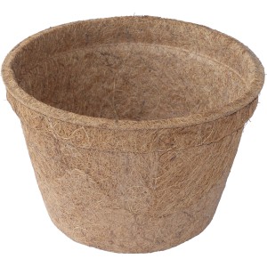 Proflora Kokosfaser Pflanztopf, 4 l, 2er-Set. Runder, brauner Topf aus Kokosfasern für gesunde Pflanzen.