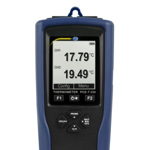 Digitalthermometer PCE Instruments T 330 zur Temperaturmessung mit 2 Kanälen.