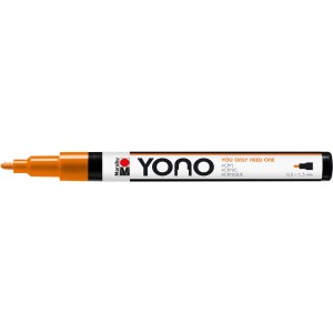 Marabu Yono Marker, 0,5-1,5 mm, Orange. Acrylmarker für Künstlerbedarf.
