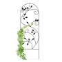 Relaxdays Rankgitter mit Vogel Eisen Schwarz 120 cm x 40 cm x 0,5 cm 1,7 kg