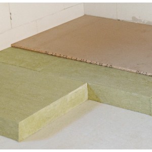 Rockwool Tegarock L Dachbodendämmung, 60mm Mineralfaser Dämmstoff auf dem Dachboden.