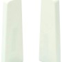 Weiße Endkappen SLK Cubica 60 für Kabelkanäle, 2er-Set, Zubehör für Laminat & Parkett.