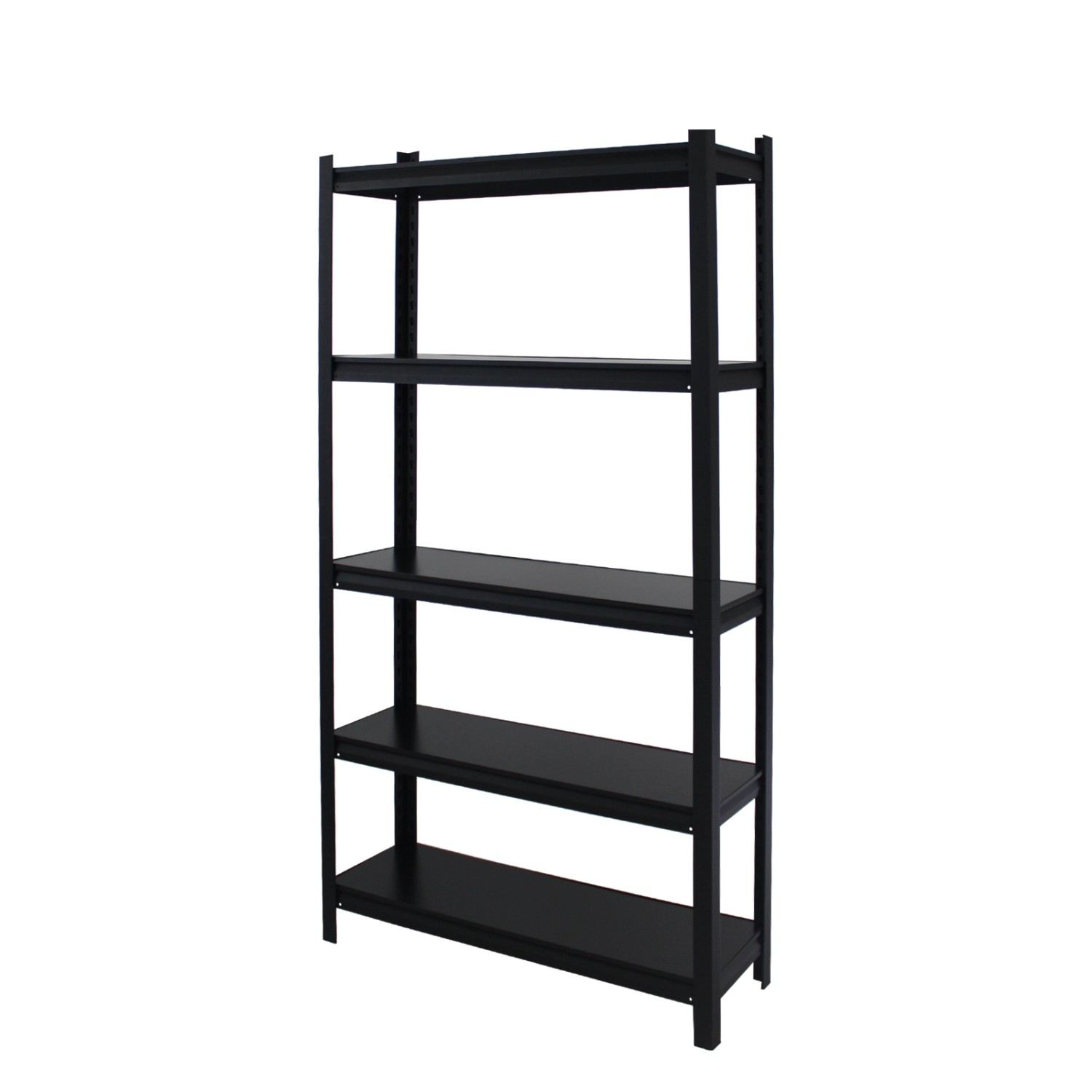 TRUTZHOLM Wohnzimmerregal 180x90x30 cm Stahl 875 kg 5 Regalböden Schwarzmatt