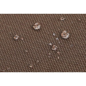 Detailaufnahme: Wasserabweisendes, braunes Oxford-Gewebe des Kerbl Hundekissen Oxford Place.