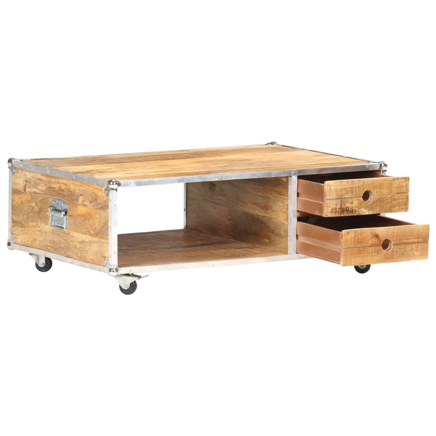 Couchtisch 89x59x33 Cm Massives Raues Mangoholz günstig online kaufen