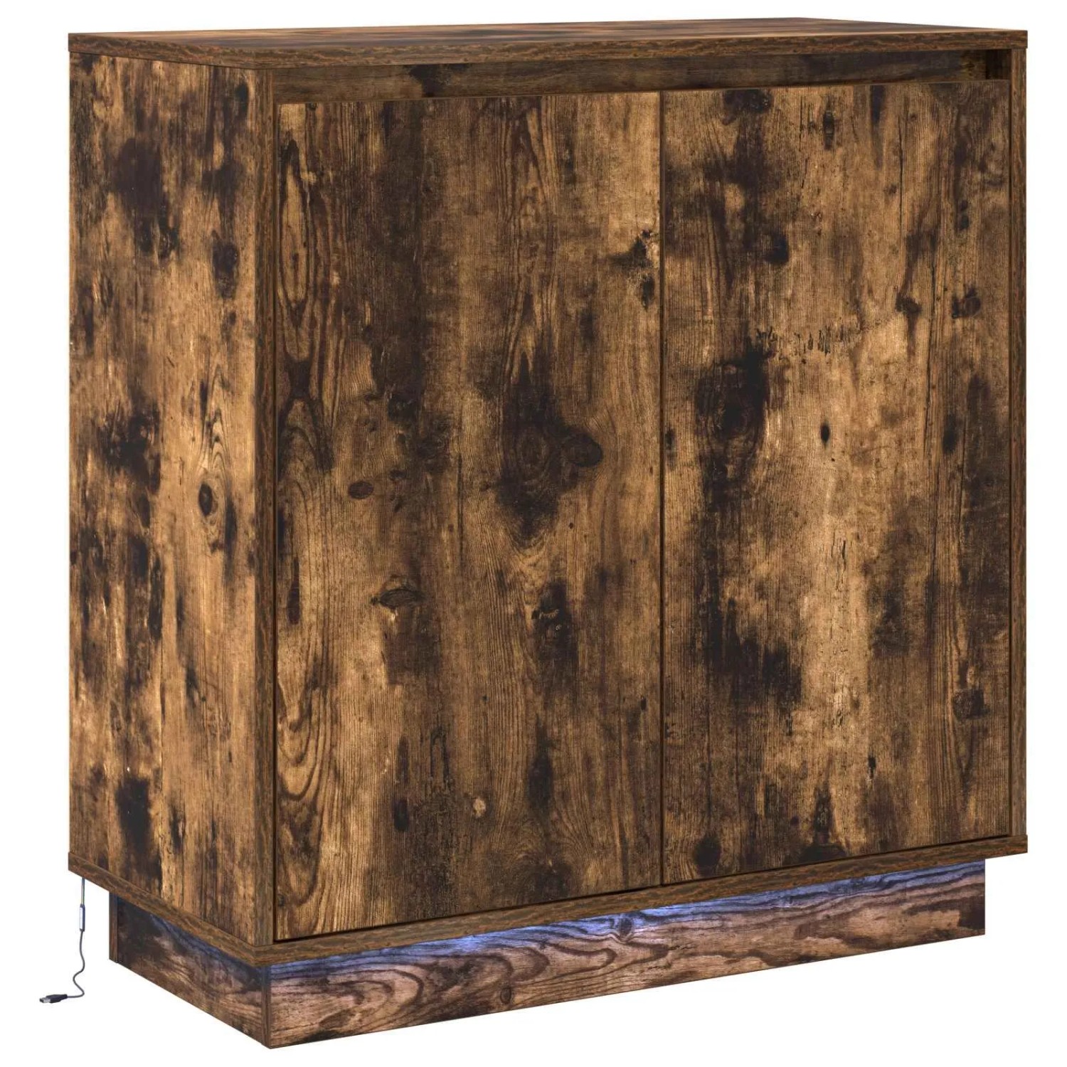 Thumbnail - vidaXL LED-Sideboard Geräucherte Eiche 71 x 34,5 x 75 cm Holzwerkstoff 869646