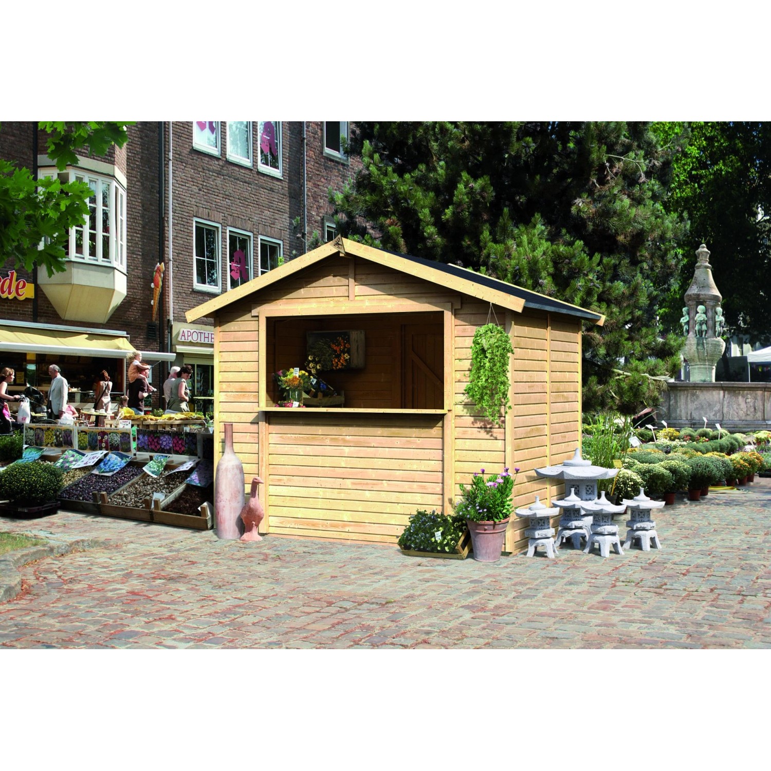 Karibu Marktstand Größe 1 265 cm x 181 cm günstig online kaufen