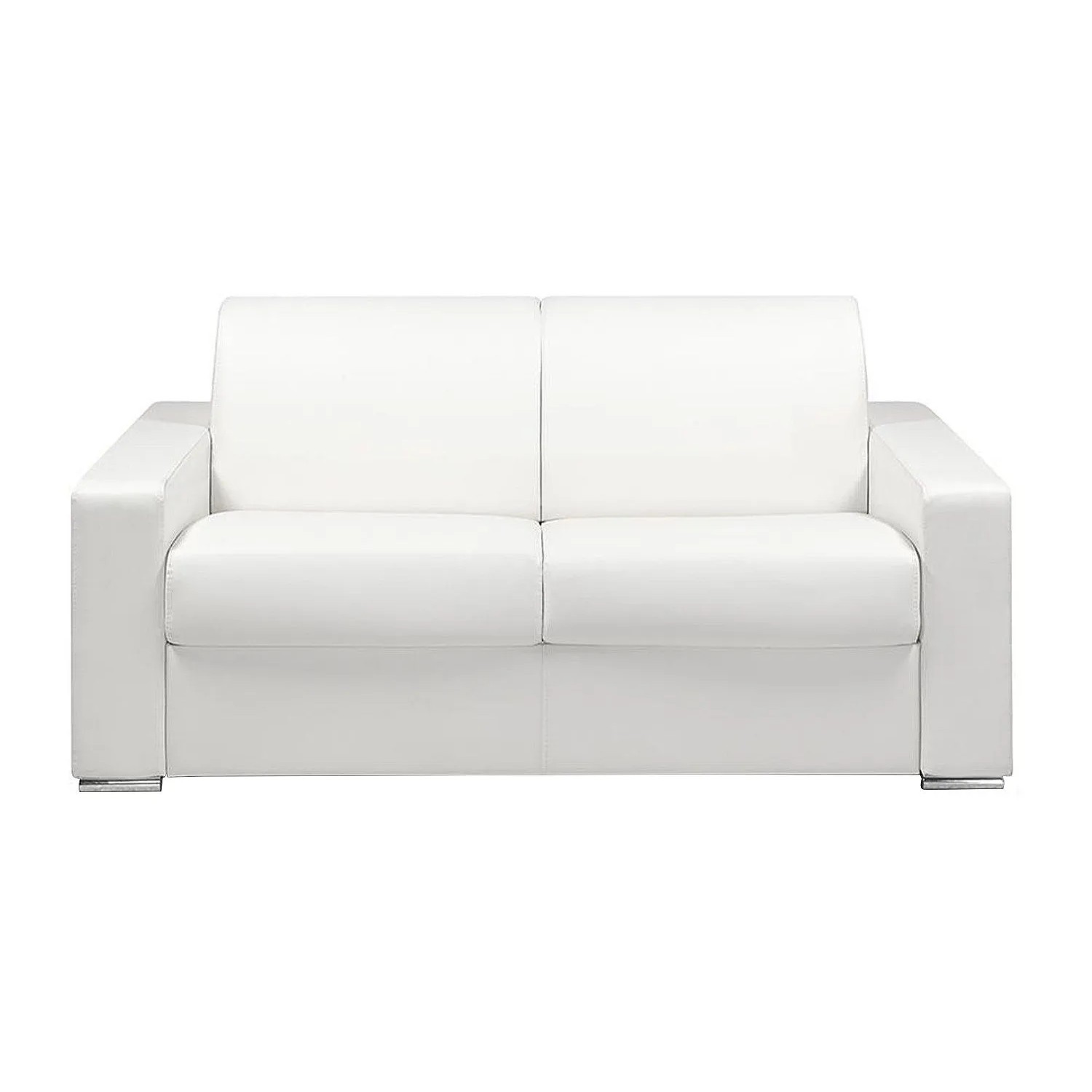 Vente-unique Schlafsofa Calito Weiß 174 cm