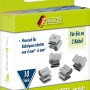 Schwaiger Solarkabel Clip Set SOKC2010 für Balkonkraftwerke, 10 Stück, verzinkt.