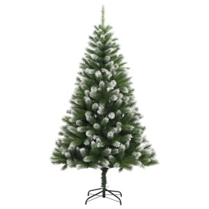 vidaXL Künstlicher Weihnachtsbaum Klappbar Beschneit 150 cm 356742