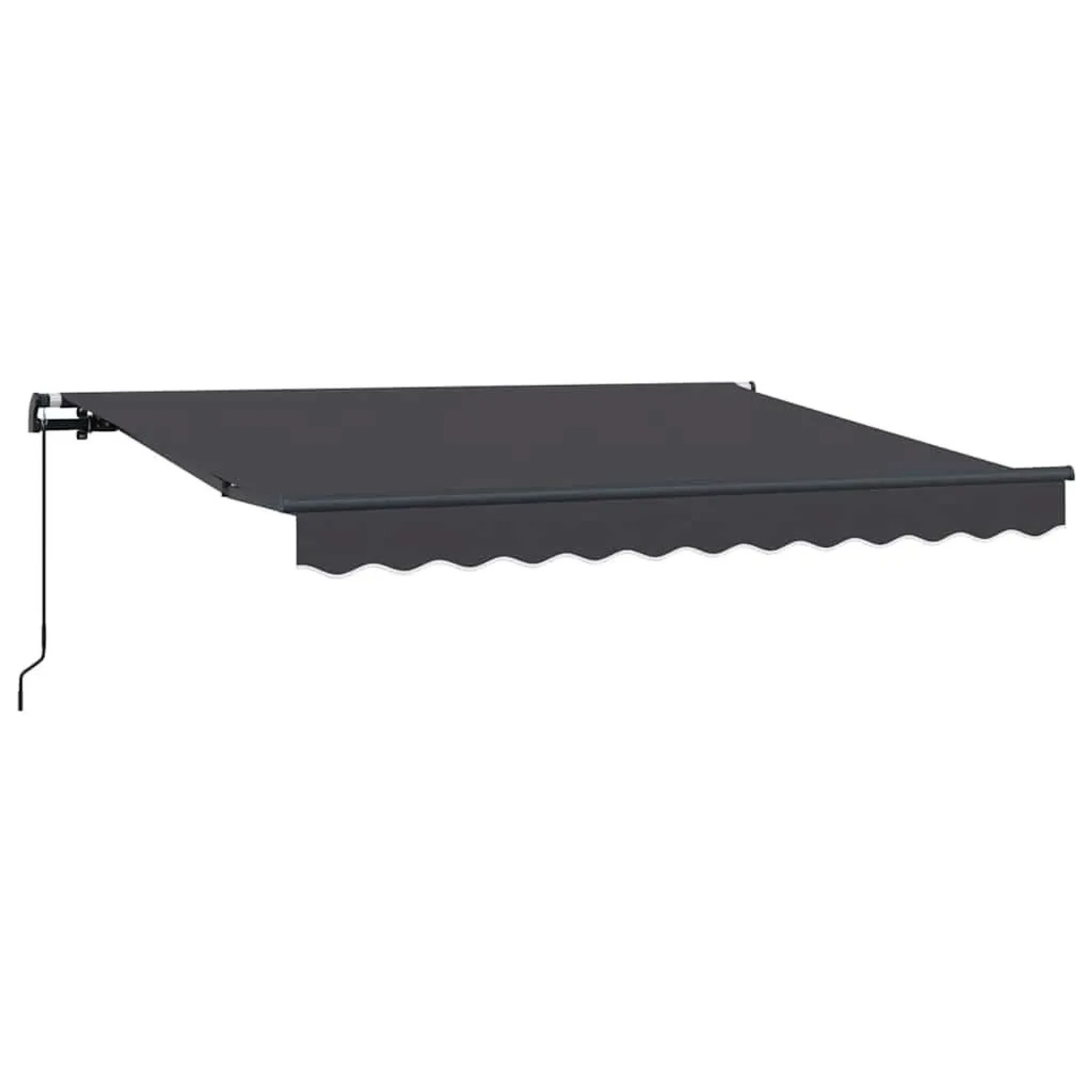 vidaXL Einziehbare Markise Anthrazit 250 x 200 cm Stoff 3329370