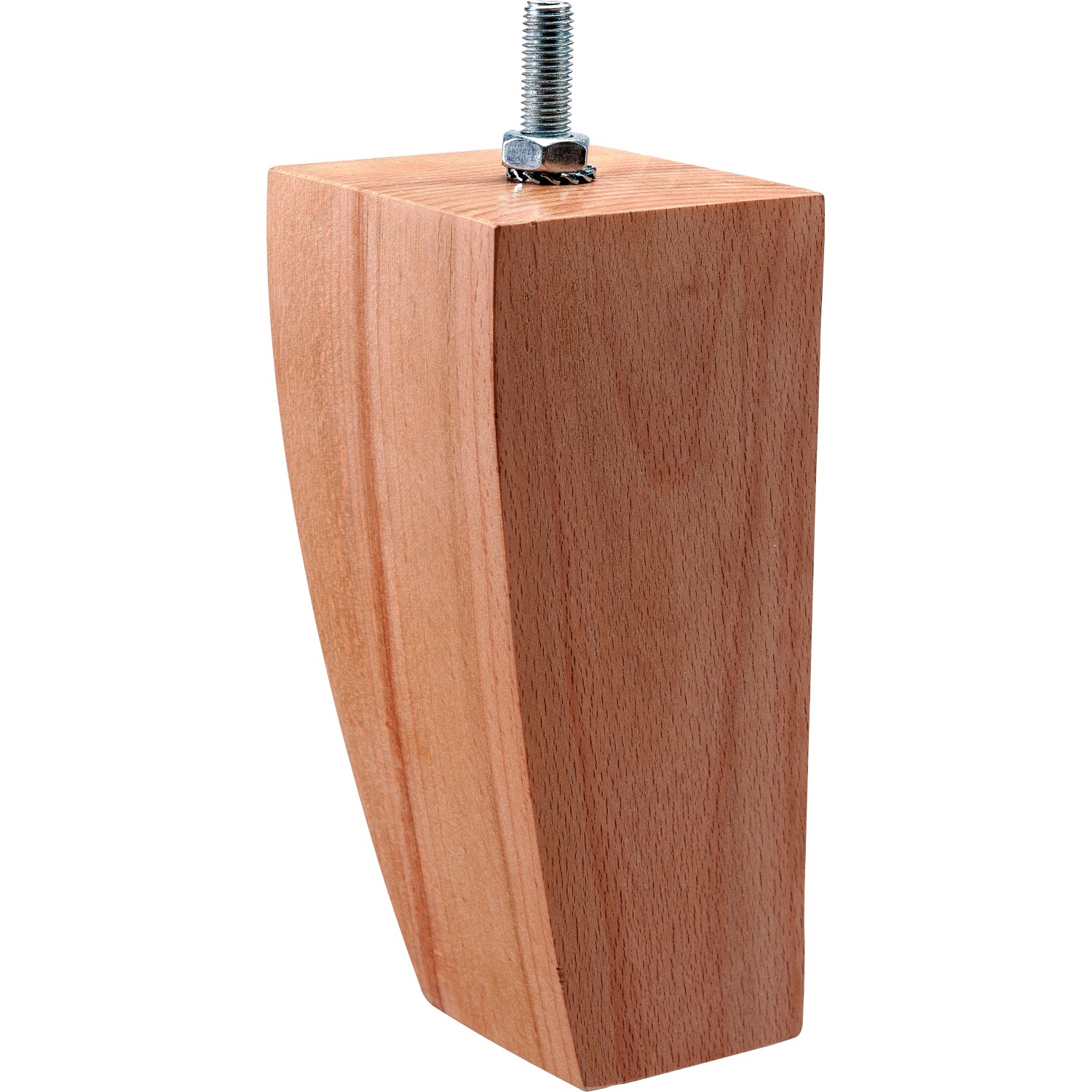 Hettich Möbelfuß Ulma 150 x 60 x 60 mm Holz Buche mit M8 Schraube 1 Stk. FSC®