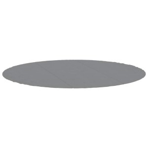 vidaXL Pool-Bodentuch Hellgrau Ø396 cm Polyester Geotextil 94218