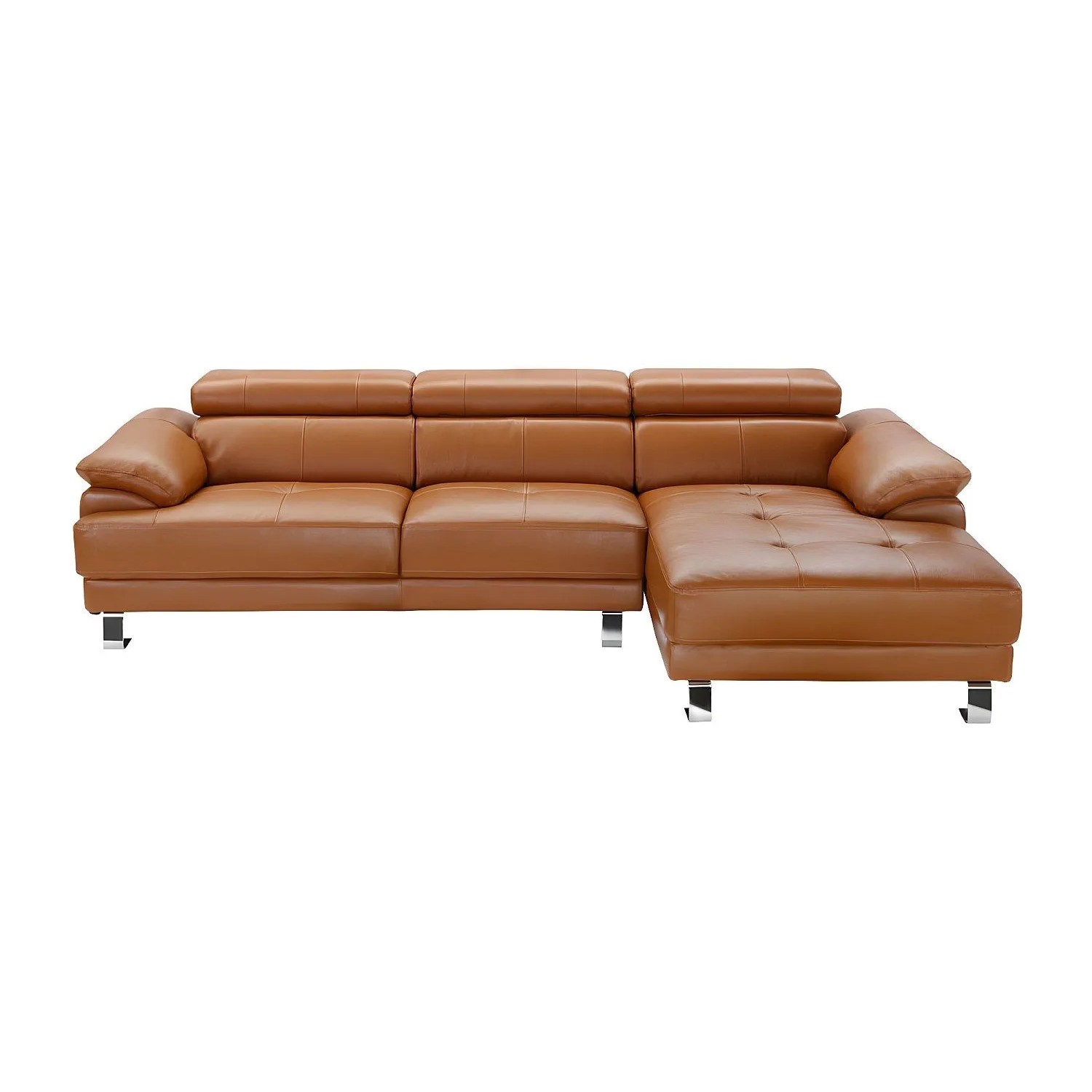 Vente-unique Sofa Ohne Schlafmöglichkeit Excelsiora Camel 265 cm