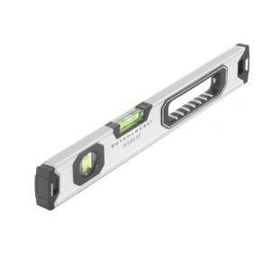STAHLWERK Wasserwaage W-400 ST, 400mm, aus Aluminium, mit horizontaler und vertikaler Libelle.