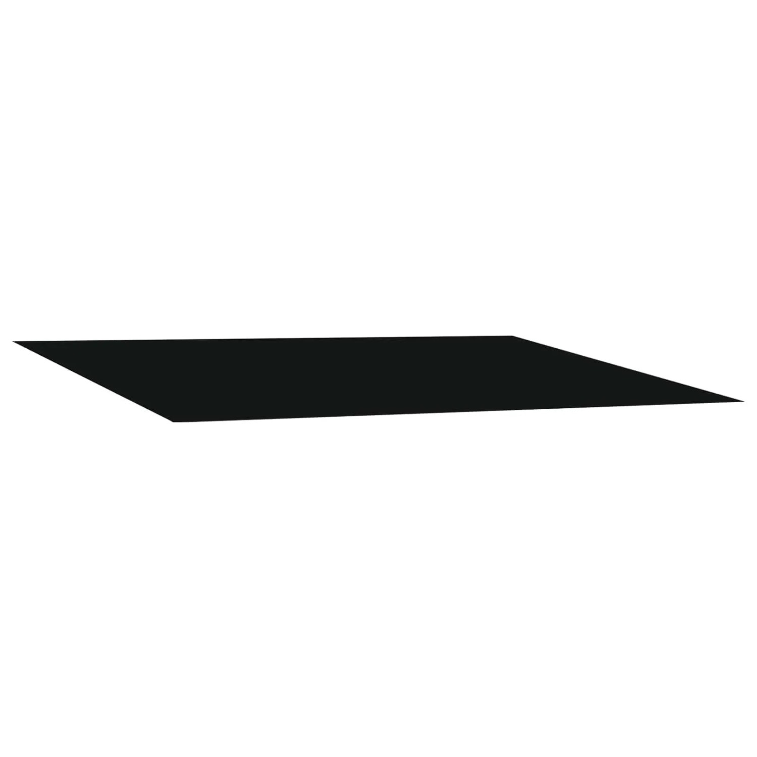 vidaXL Markisenersatzstoff Schwarz 350 x 250 cm Polyester 3444350