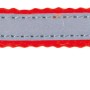Reflektierendes, rotes Jollypaw Katzenhalsband aus Kunststoff mit Schelle.