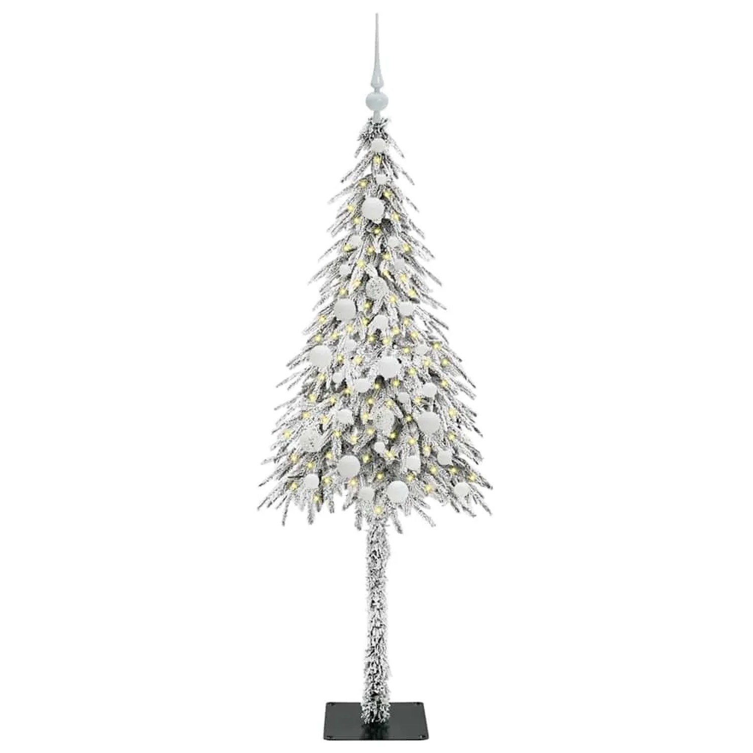 vidaXL Weihnachtsbaum mit 150 LEDs Weiß 150 cm PE und Stahl 3396219
