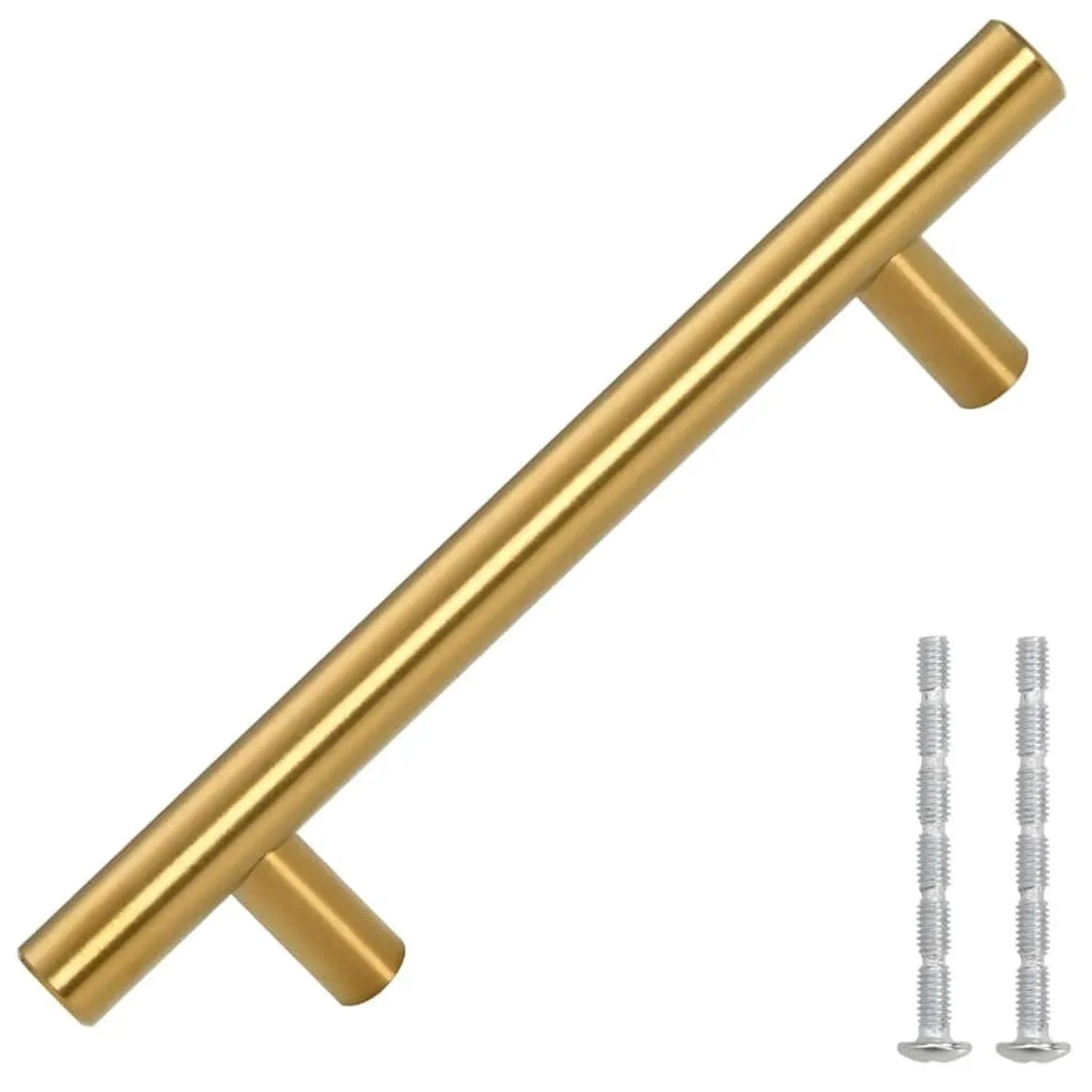 vidaXL Möbelgriffe 10 Stk Golden 96 mm Edelstahl 155357