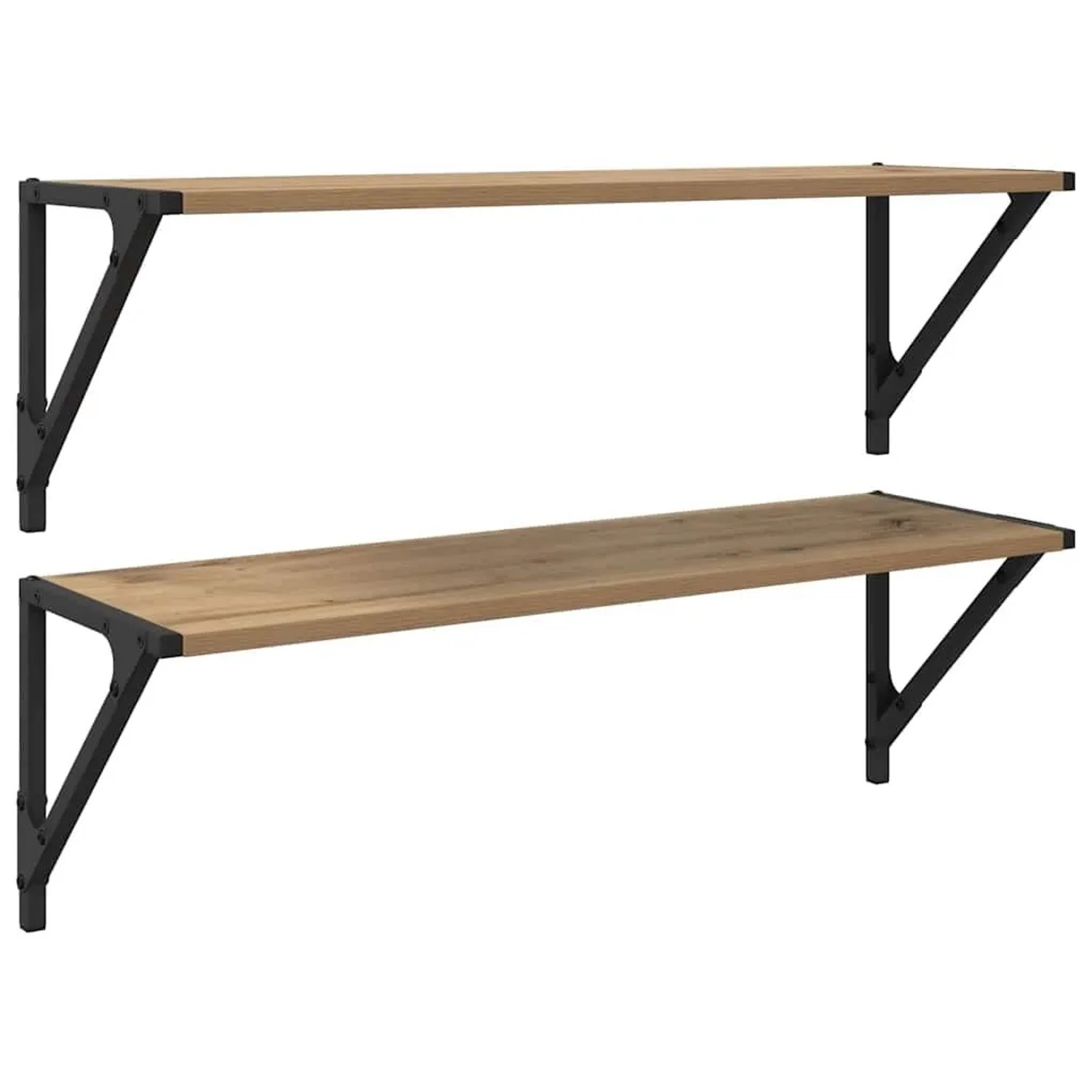 vidaXL Wandregale 2 Stk Artisan-Eiche 80 x 25 x 25,5 cm Holzwerkstoff 882860