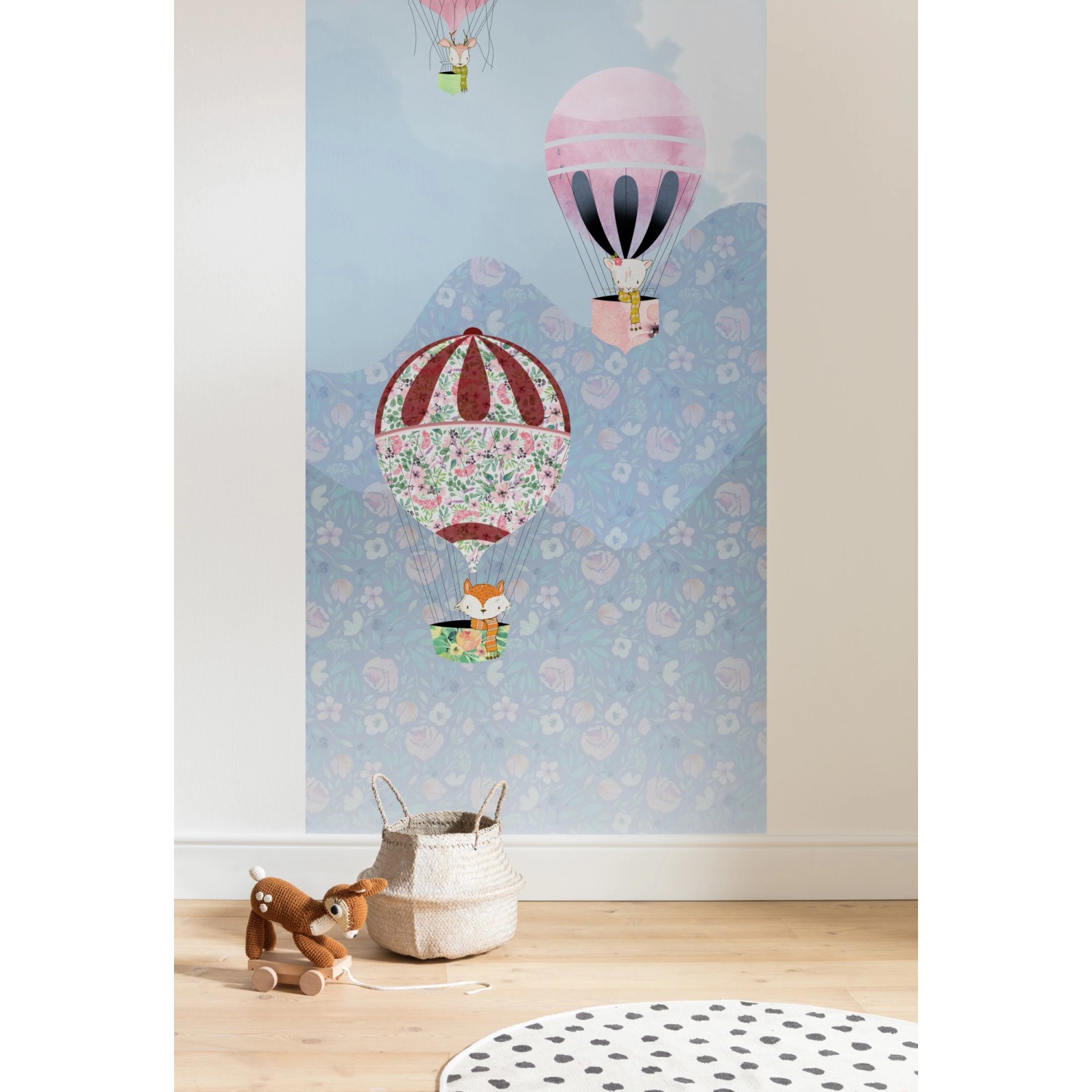 Komar Fototapete Vlies Happy Balloon Panel 100 x 250 cm  100 x 250 cm