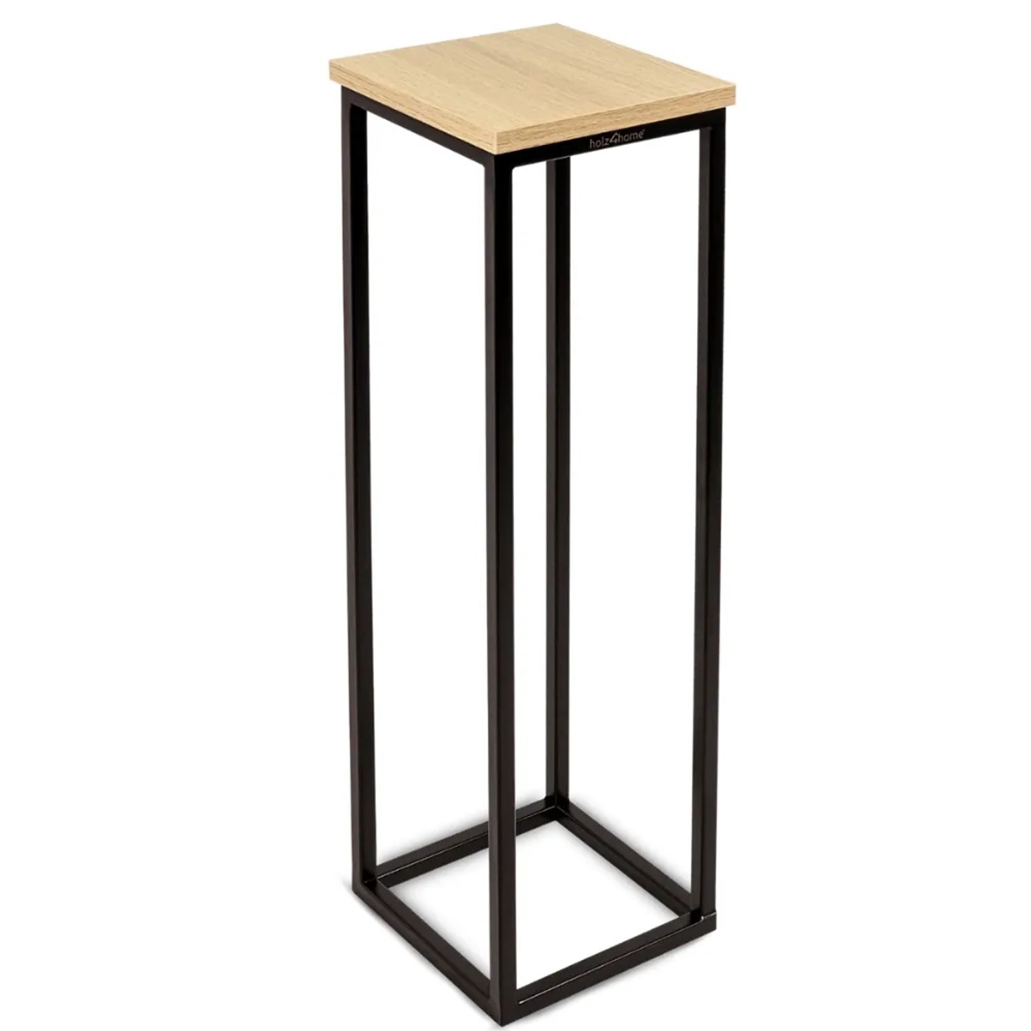 DELUKE Blumenständer Holz LURI 70cm Hoch MDF Metallgestell Dekoständer für Blumen Pflanzenregal Pflanzenständer